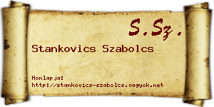 Stankovics Szabolcs névjegykártya